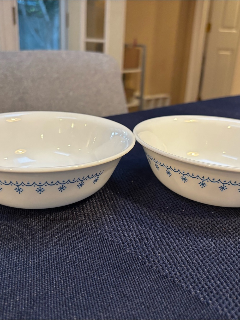 Corelle Snowflake Bowls - Set of 2